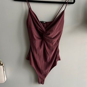 Maroon/pink bodysuit